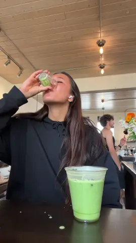 barista watched me make. i love matcha #fyp #matcha 