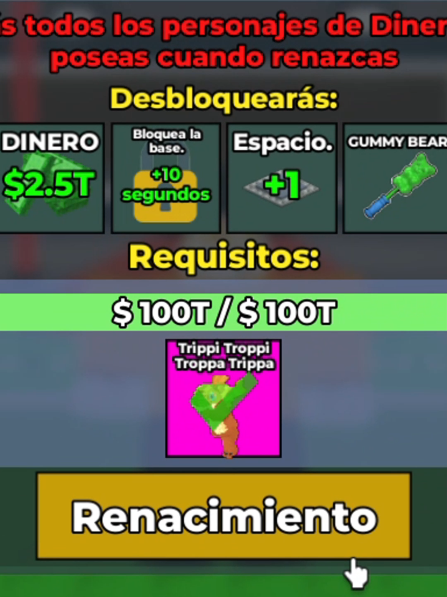 Este es el NUEVO renacimiento de Roba un BRAINROT! #robloxfyp #robaunbrairont #brainrot #renacimientorobaunbrainrot