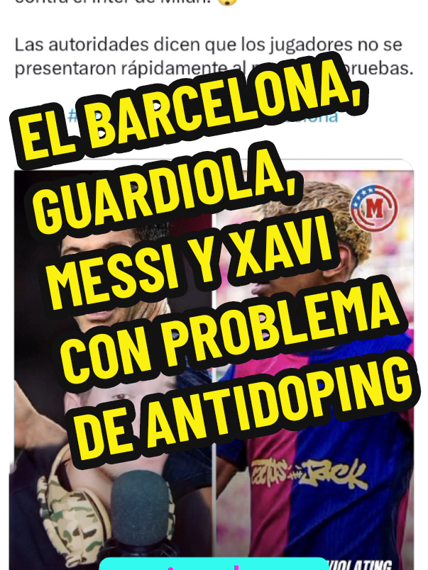 El Barcelona con Guardiola, Messi y Xavi siempre han tenido problemas con el Antidoping. Te lo Demuestro... #CR7 #lamineyamal #messi #leomessi #guardiola #xavi #barcelona 