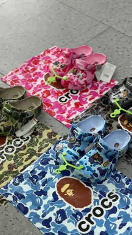 BAPE x Crocs Classic Slip On Clog 🐊🦈 Instagram: @theshoeemporium27 Facebook: The Shoe Emporium  #basketballtiktok #basketballedits #basketballshoes #foryou #edit #fyp #theshoeemporium #bape #crocs #bapexcrocs #crocsxbape #crocsclogs 