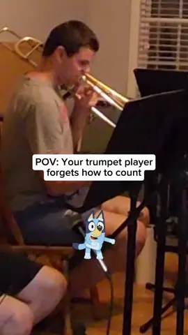 Let this be proof that trumpet players can't count to 5 #trumpet #trumpetplayer #brassquintet #bluey #trombone #tuba #frenchhorn 