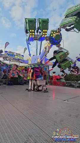@TaylorsOfEdinburgh Techno Power Orbiter at the Falkirk Stadium tonight  Taylor's Of Edinburgh Funfair are at the Falkirk Stadium.  Its there now until the 15th August  Wristbands daily £15  🎡🎠🏴󠁧󠁢󠁳󠁣󠁴󠁿
