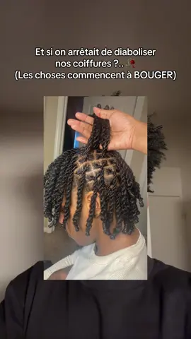 Les choses sont en train de bouger bien évidement et c’est tant mieux.. #fyp #pourtoi #coupedecheveux #afro 