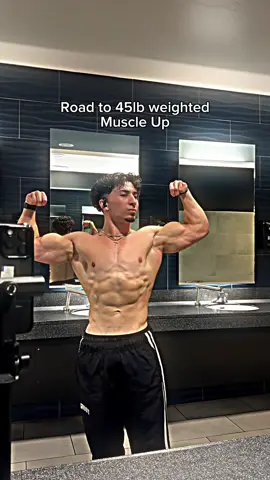 Imma get it soon trust #gym #calisthenics #muscleups #weightedcalisthenics #weightedmuscleup #lean #fyp 
