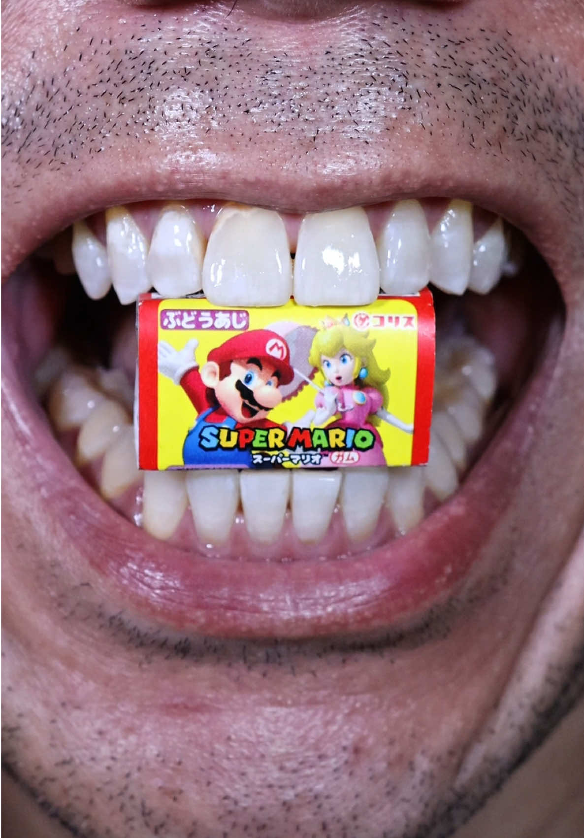 ASMR | Super Mario Chewing Gum 🍬 Perfect Teeth Reveal #ASMR #Singapore #Japan 