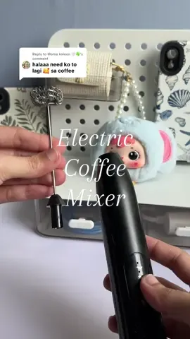 Replying to @Moma koleen 🤍🍀 Electric Coffee Mixer, perfect for coffee, matcha and even eggs #coffeemixer #minimixer #kitchenware #mixer 