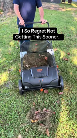 @vevor shop lawn sweeper making it fast and easy! #vevor #vevortools #lawncare #lawnsweeper #lawntok #yardwork #tiktokshopcreatorpicks