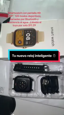 🔥 ¡Atención! El smartwatch que TODOS quieren 😱 📞 Contesta llamadas y mensajes desde tu muñeca 💧 Resistente al agua + 120 modos deportivos ⌚ Pantalla HD 1.83” con diseño premium 💥 ¡Solo por $11.29 y por tiempo limitado! 📦 Envío rápido – ¡No te quedes sin el tuyo! ⬇️ Pídelo aquí antes que se agote @tiktokshop_us #Smartwatch #RelojInteligente #Gadgets #Tecnología #Ofertas #Viral #TikTokMadeMeBuyIt #Descuento #Bluetooth #ResistenteAlAgua #FitnessWatch #ViralEnTikTok #OfertaEspecial