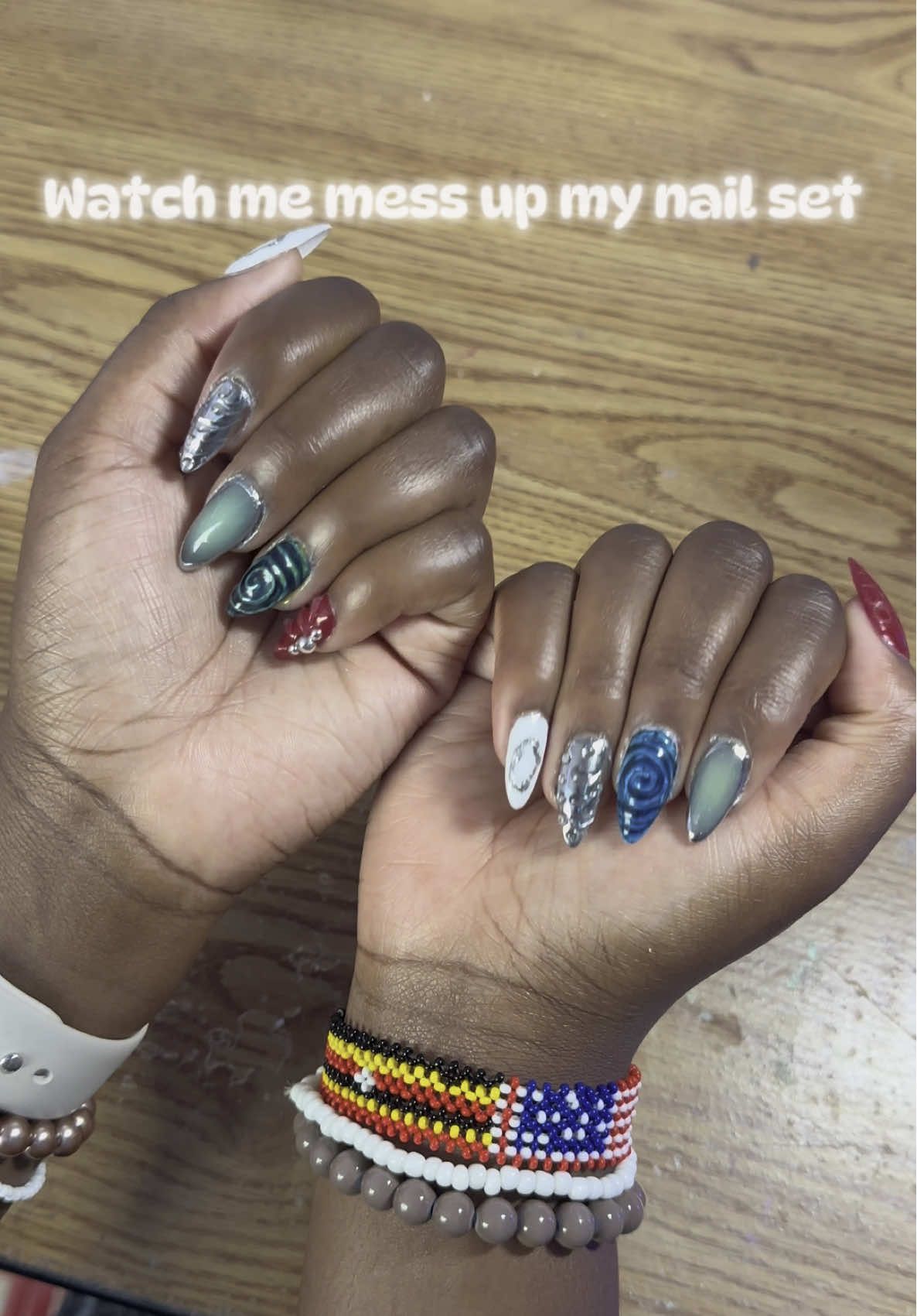 This set was a hot mess but I will try again soon 🥲#creatorsearchinsights #fypシ #viral #nailfail #gelxnails @JODSONE @melodysusie @BeetlesGelPolish 