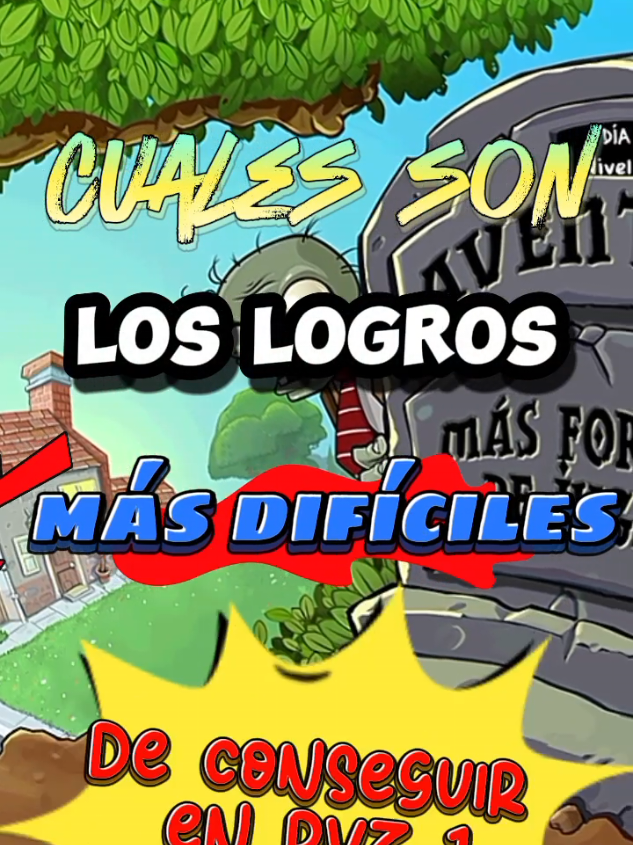 LOS logros más difíciles de conseguir en pvz 1#pvz #curiosidades #fyp #memes #parati 