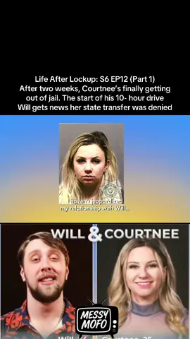 Life After Lockup: S6 EP12 (Part 1)- After two weeks, Courtnee’s finally getting out of jail. The start of his 10- hour drive Will gets news her state transfer was denied Source: WeTv #loveafterlockup #wetv #lifeafterlockup #realitytv #fyp 