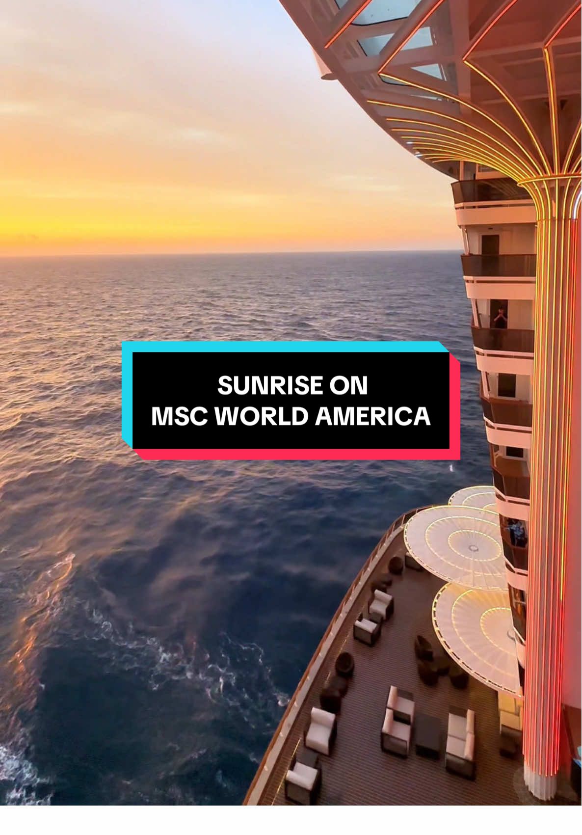 This moment on repeat. 🥹 #MSCCruises #MSCWorldAmerica