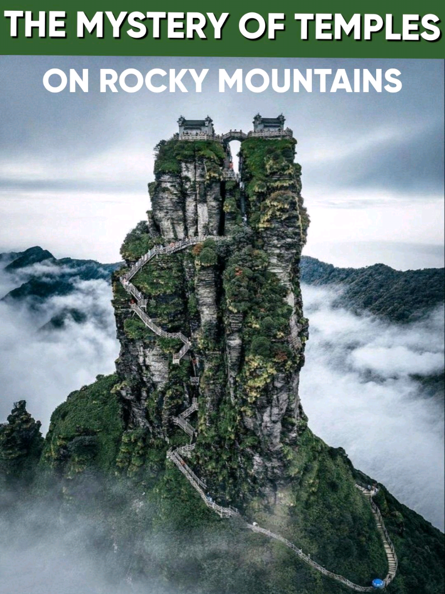 Mystery of Twin Temples at Mount Fanjing china #china #temple #viral #viralvideo #shorts #facts #interesting 