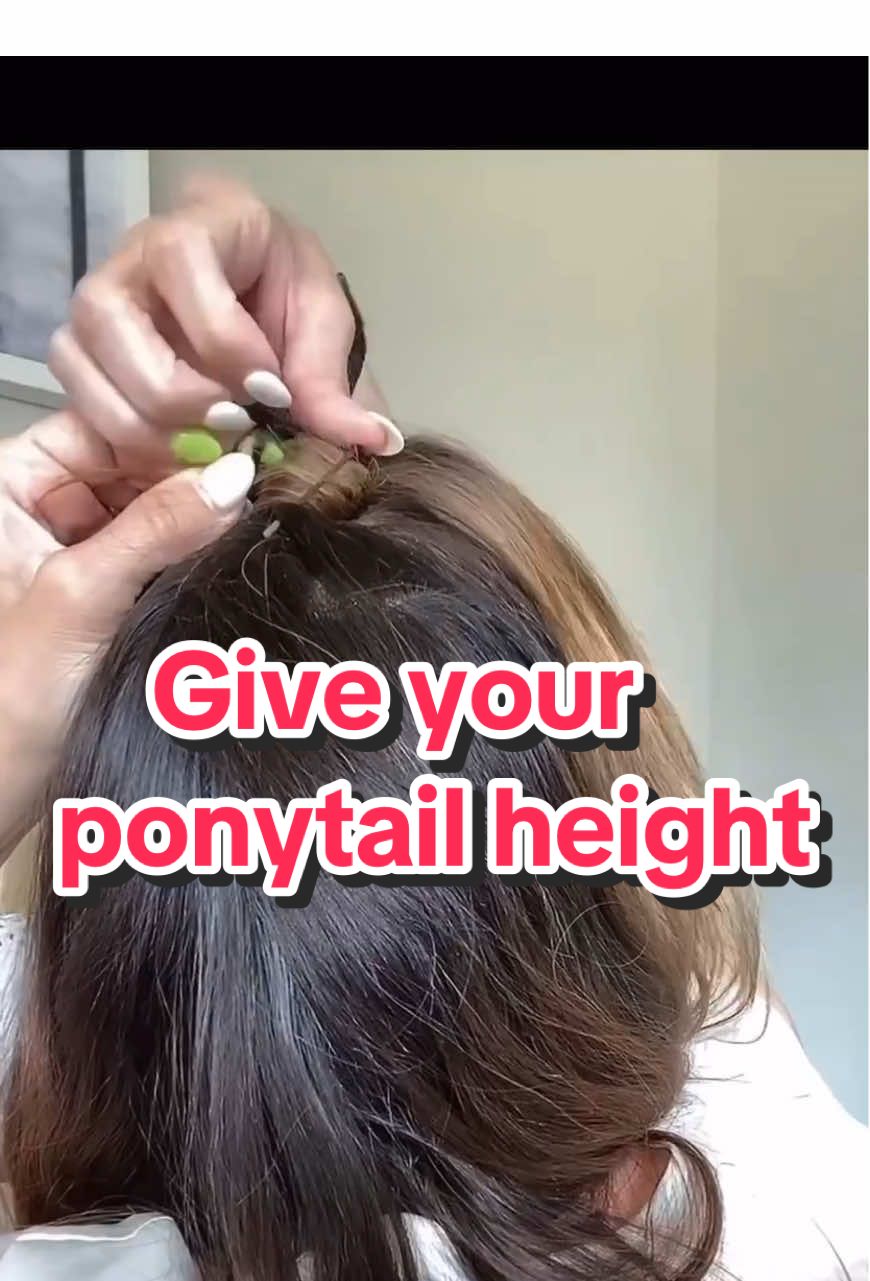 Give your ponytail height with this Bobby pin technique