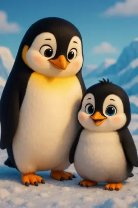 Just mom & me chilling in Antarctica 🐧❄️ #PenguinLove #FamilyGoals #penguin #penguindance #cutepetvideos #petdance 