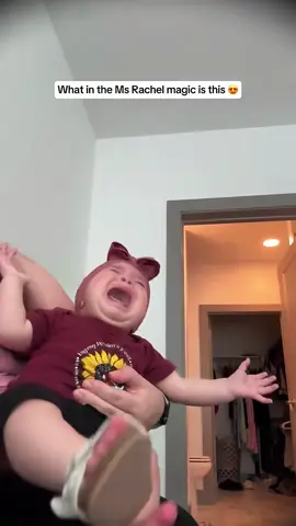 When the baby saw MsRachel 👶🥰#usa🇺🇸 #fyp #tiktok #foryou #child #baby 