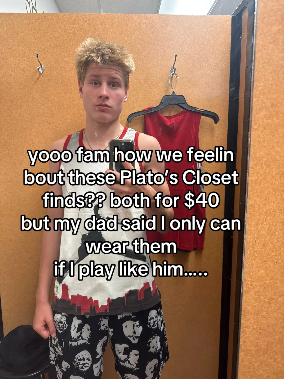 MJ tanks 2 for forti lemmme get 17 of’em right now….. pops said anything MJ has to be worn with respect and responsibility to play like him, let’s get it!! #izzyhutch #fyp #michaeljordan #mj #thegoat #goat #basketball #olebrandselect 