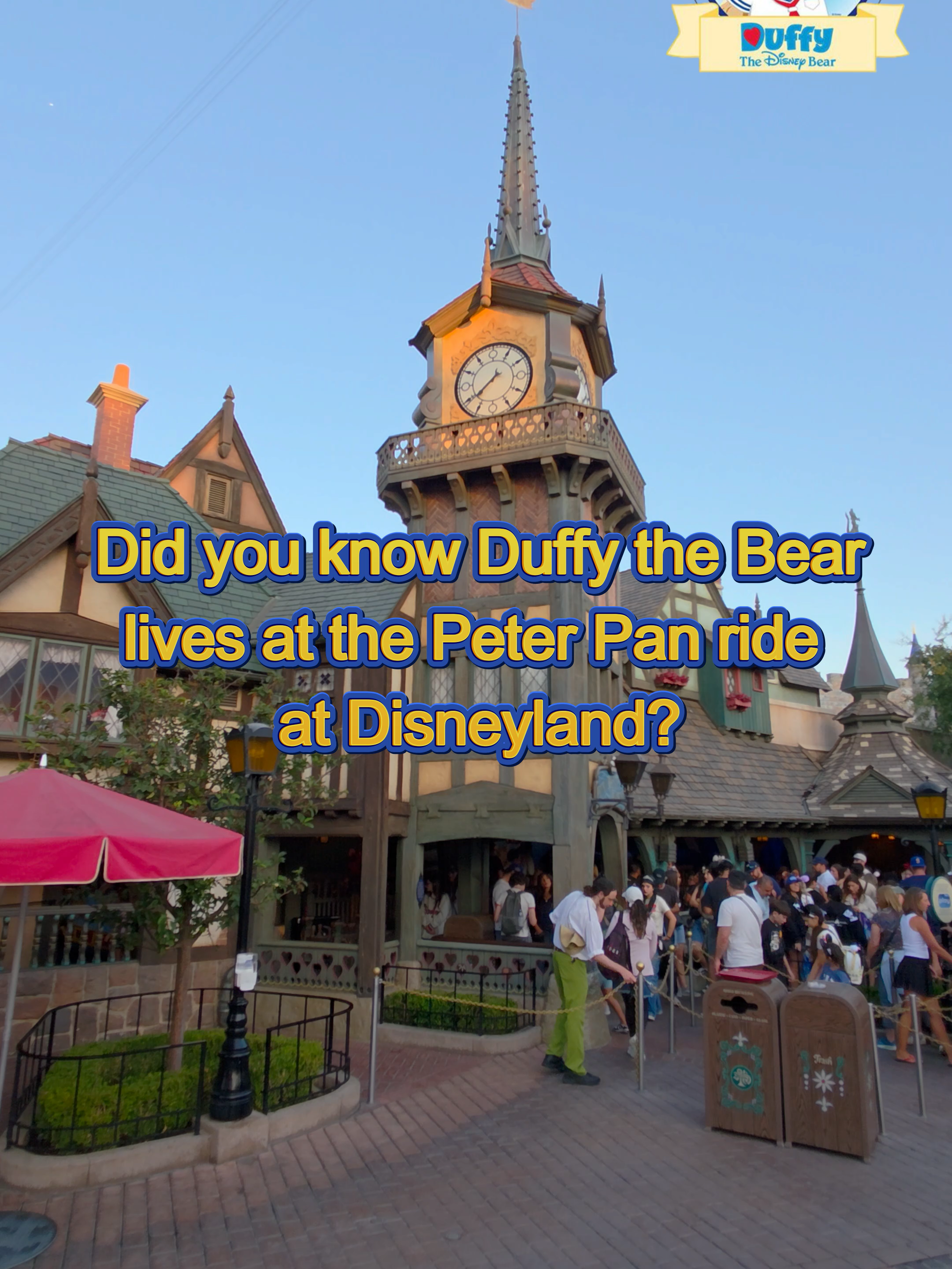 ✨🏰 Did you know? Duffy the Disney Bear has the coziest little hideaway above Peter Pan’s Flight at Disneyland! 🐻💫 While you’re flying over London and Neverland, Duffy is tucked away upstairs, watching over the magic. It’s one of those hidden Disney details that makes the park even more special. Next time you’re in Fantasyland, take a peek toward the upper windows—you might just spot a hint of his home! 🌙🚤 #DisneylandSecrets #DuffyTheDisneyBear #PeterPansFlight #FantasylandMagic #HiddenDisney #DisneyEasterEggs #DisneylandTrivia #DisneyParks #DisneyDetails #WhereIsDuffy