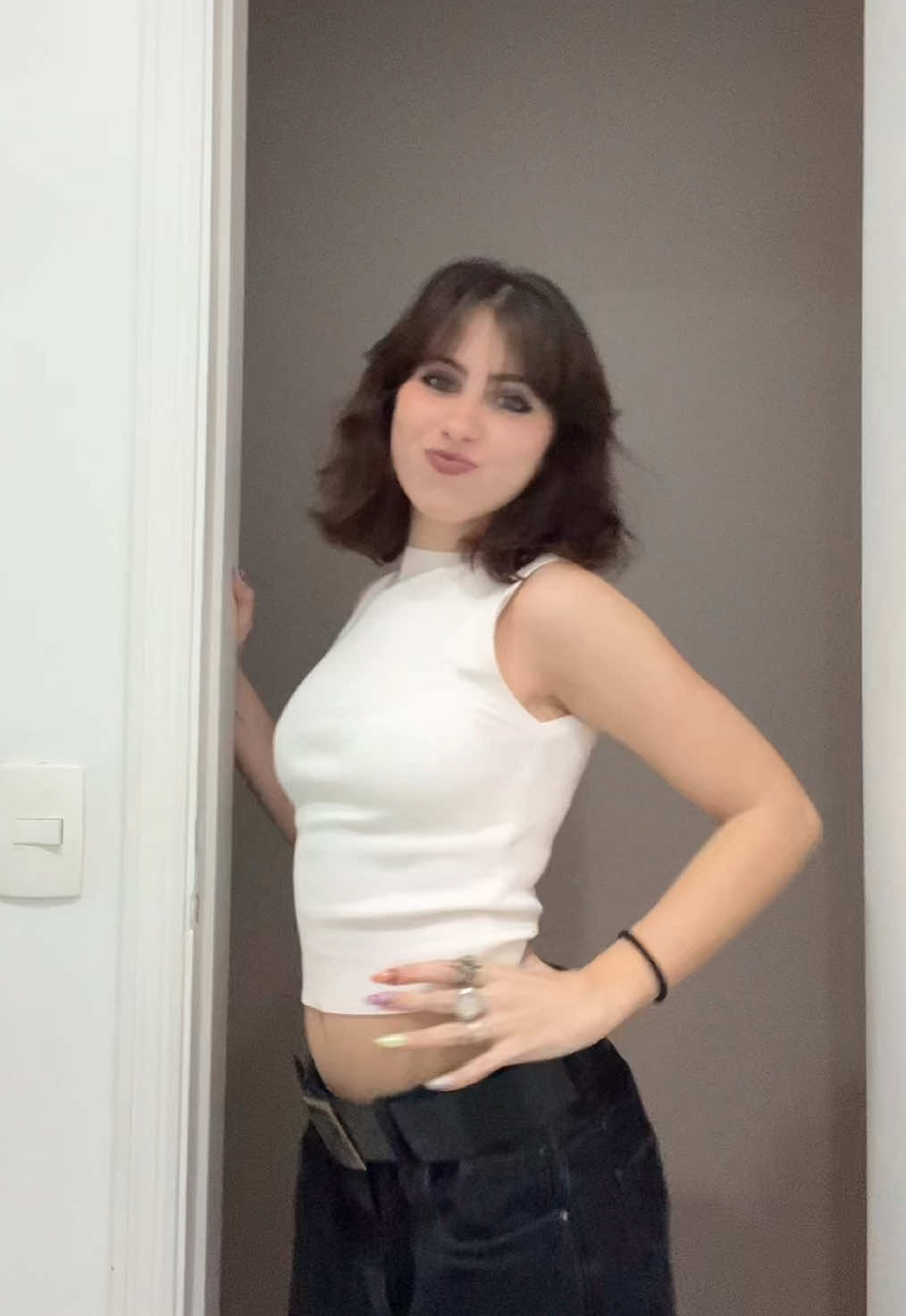 talvez eu esteja com a calça do meu namorado #fyp #paravoce #OOTD #fitcheck 