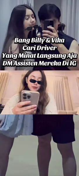 Yang Minat Jadi Supirnya Bang Billy Langsung DM Aja Asisten Mereka Di IG 👍... #VikaKolesnaya #BillySyahputra #Driver #fyp #berandafypシ 