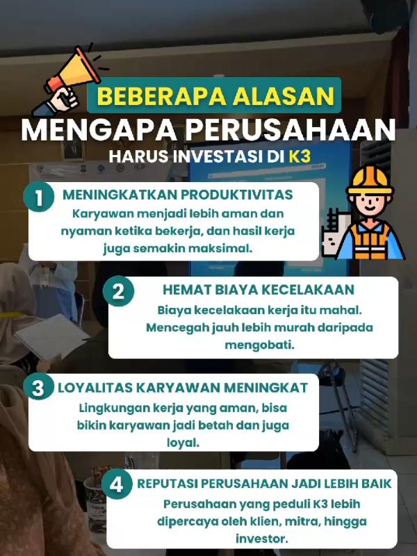 Bagi sobat minTrust yang mau tau lebih dalam tentang dunia K3 bolehh banget nihh kalian ikut training AK3U KEMNAKER/BNSP✨ langsung kepoin aja IG nya @veritrustacadeny yaaa 🤩 #safetyfirst #safety #k3 #zeroaccident #incident #nearmiss #unsafeaction #unsafecondition #quizk3 #pelatihank3 #ak3ukemanker #ak3ubnsp #pelatihanberkualitas #k3hebat #staysafe #trainingk3 #pjk3 #pelatihank3 #pelatihank3terpercaya 