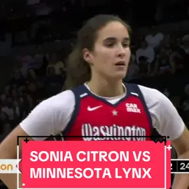 Sonia Citron vs Minnesota Lynx • 26 points  • 4 assists  • 4/5 3PM • 9/12 FG • 28 minutes played #basketball #WNBA #highlights #washingtonmystics #soniacitron 