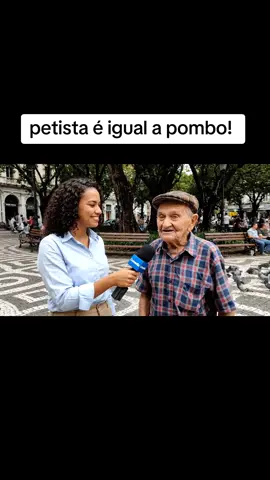petista é igual a pombo! kkk #meme #ia #humor #comedIA #petista 