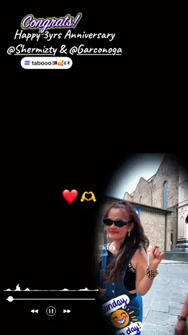 Ayeeeii congrats to both of you 🎉🎉🎉💙💙💙 censya na dto ito lng nakayanan kong edit🤭😅😄Happy 3yrs Anniversary @Shermizty @Garco noga 👍💪💙💙💙#tabooo🇮🇹🥰🇵🇭 #teamworkbff #friendship #keepyourgoalalive #teamlangga1023💟💟💟 #tropanggv #fypspotted 