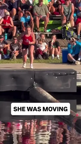 The balance is insane 😮  Via anurbanlumberjack/IG #lumberjack #athlete #fyp #competition