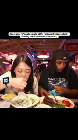 Agent and Emily having dinner out 😅 #agent #extraemily #foryoupage 