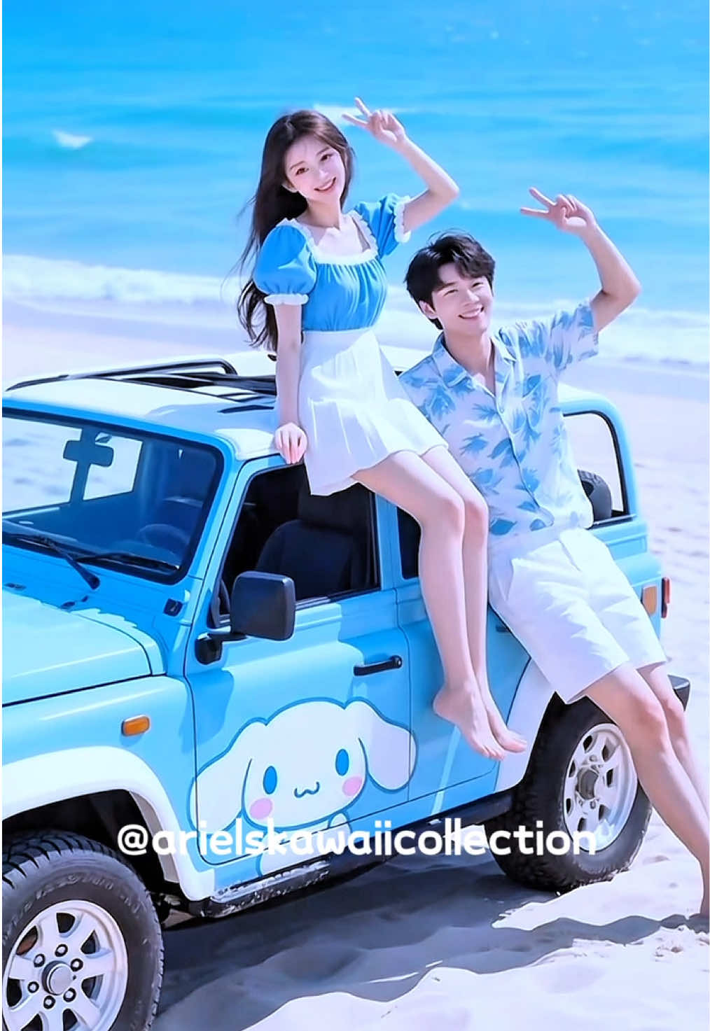 Sanrio off-road couples showdown! Pick your fav🛻💘Kuromi, Cinnamoroll, My Melody, Hello Kitty, or Pompompurin? #sanrio #offroad #romantic #couple #aesthetic 