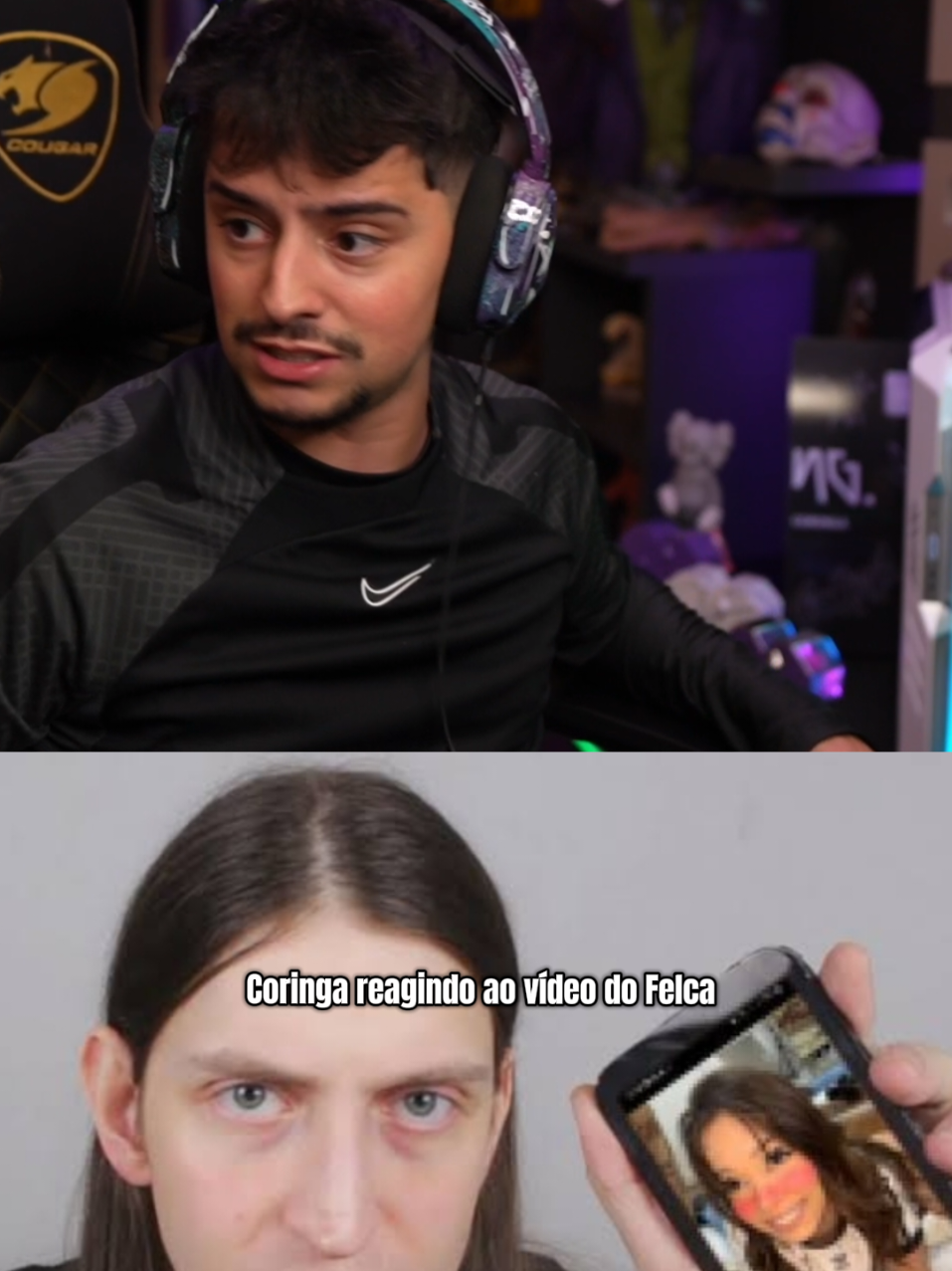 Coringa reagindo ao vídeo do felca sobre a Camilinha e outras meninas crianças kamilinha assunto muito sério.  #cortesloudcoringa #loud_coringa 