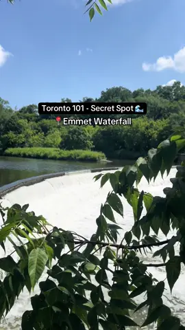 Tucked away near Weston GO Station in the heart of Toronto, this hidden waterfall and scenic trail is a must-visit this summer. 🌊🌊🌊 #Toronto #ThingsToDo #Waterfall 