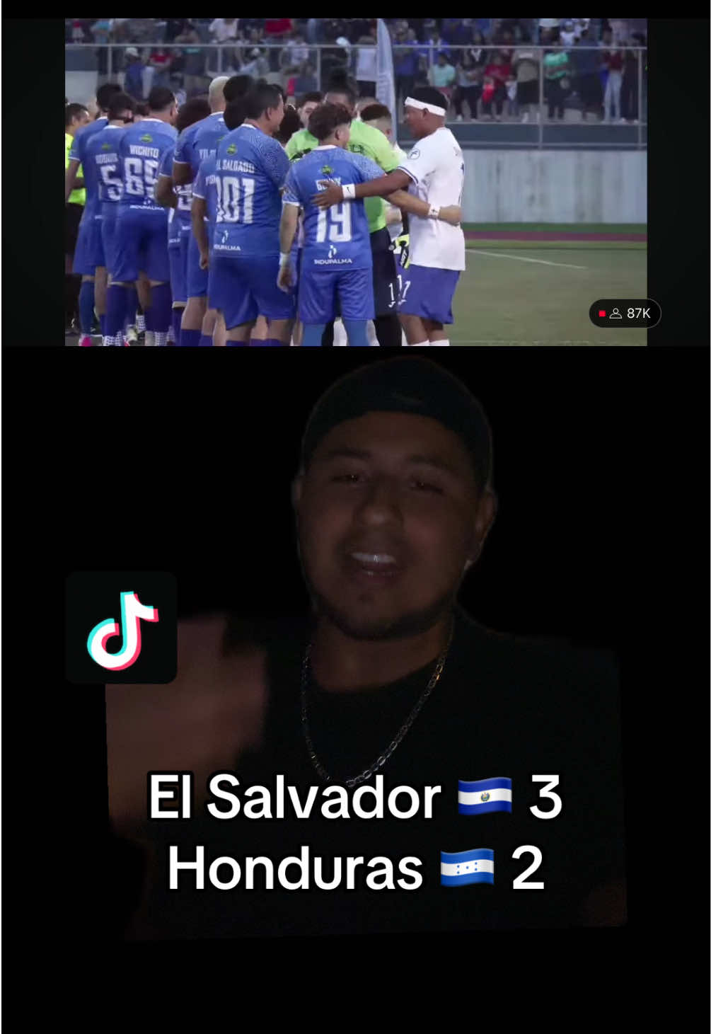 Honduras Pierde ante El Salvador futbol 🥅 ⚽️ de tiktoker #scoccer # #viral #fyp #honduras #elsalvador 