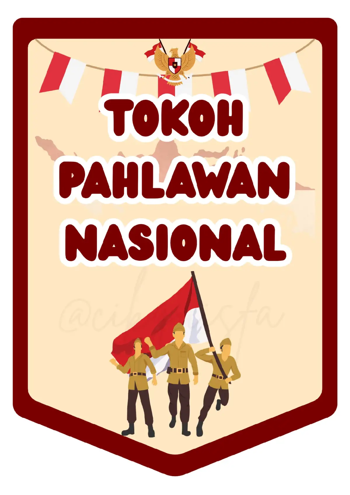 Dalam menyambut Dirgahayu yang ke80, cocok banget nih buat hiasan dikelas tema Tokoh Pahlawan Nasional, dan juga siswa-siswi dikelas bisa mengenang Jasa-jasa para Pahlawan yang telah gugur☺🤗 #tokohpahlawan #hiasandinding #hiaskelas #gurusd #gurumuda #guruhebatindonesiakuat #fypdong #fyppppppppppppppppppppppp 