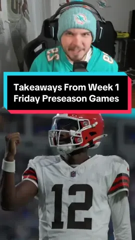 Biggest Takeaways From Week 1  Friday Preseason Games #nfl #nflfootball #nflviral #Preseason 