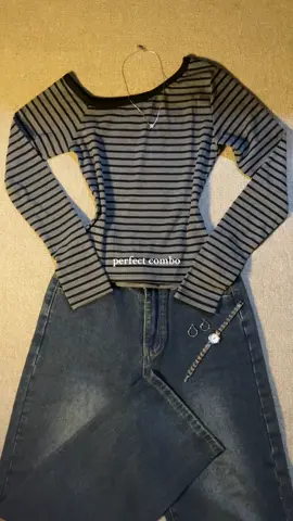 Lutcuu #OOTD #outfitsimple #offshouldertop #highwaistjeans #jeanswanita 