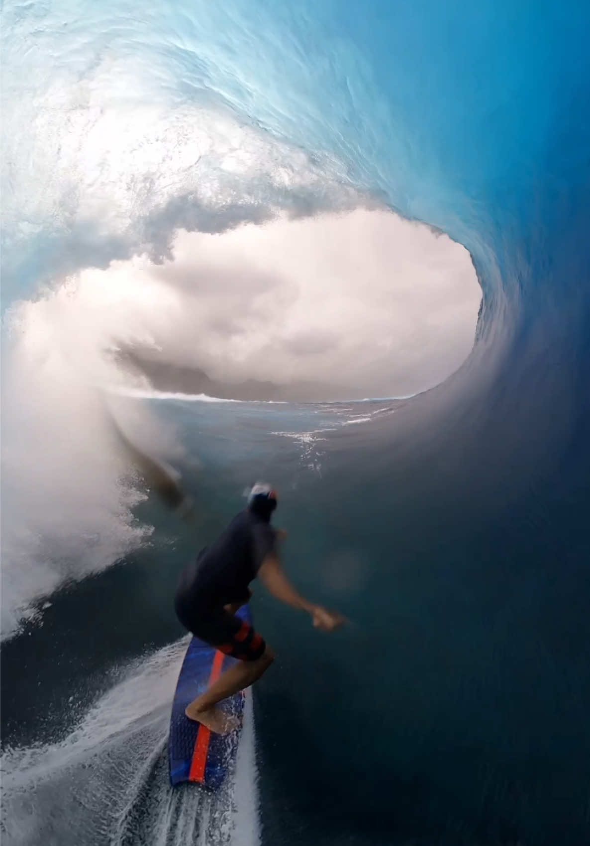 Escaping before the entire wave closes out!  @Red Bull @tagheuer @hurley @GoPro 