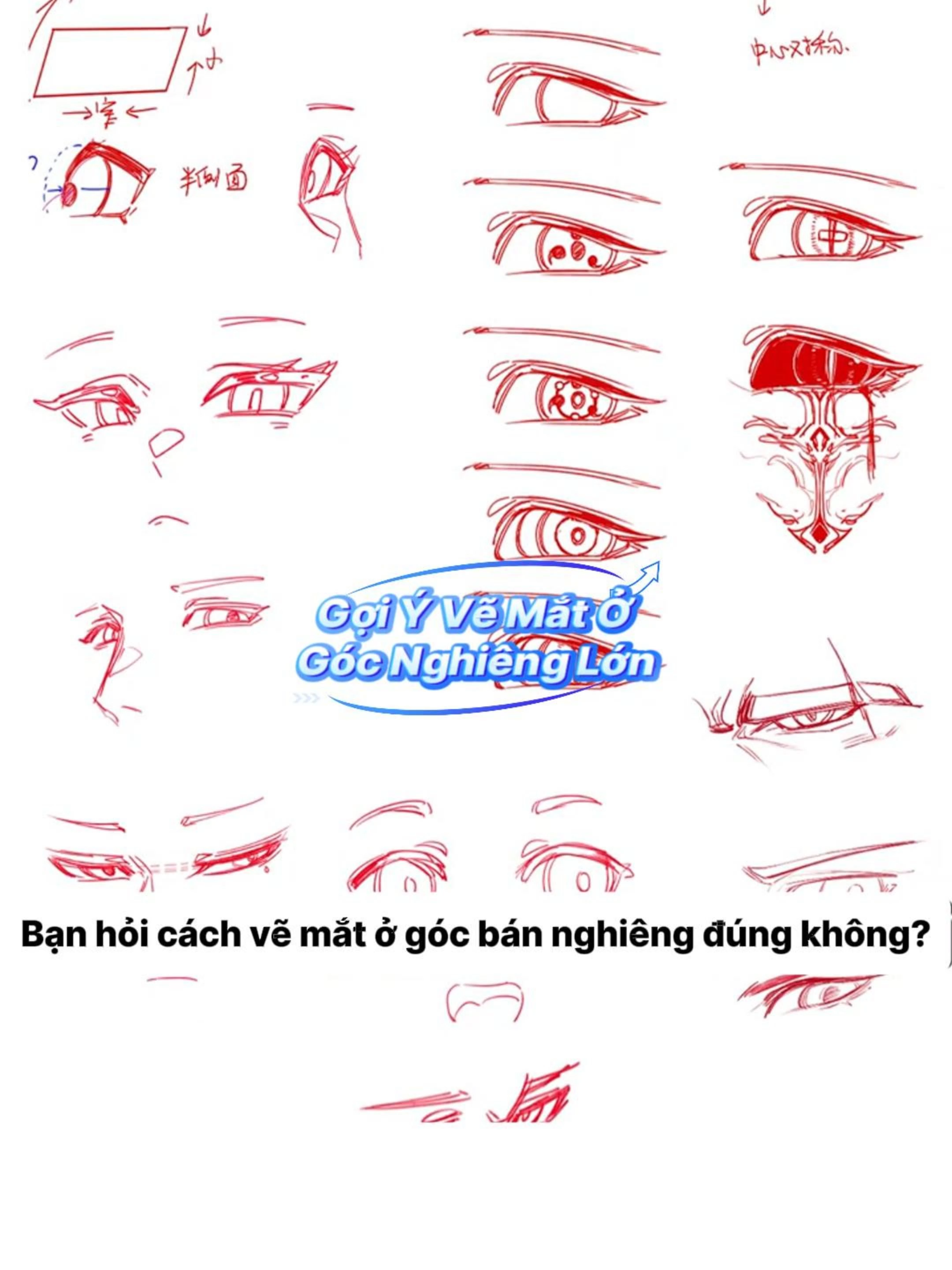 Cách Vẽ Mắt Bán Nghiêng Chuẩn Tỉ Lệ! #genzacademyvn #photoshop #hoasi #hocve #vetranh #mythuat