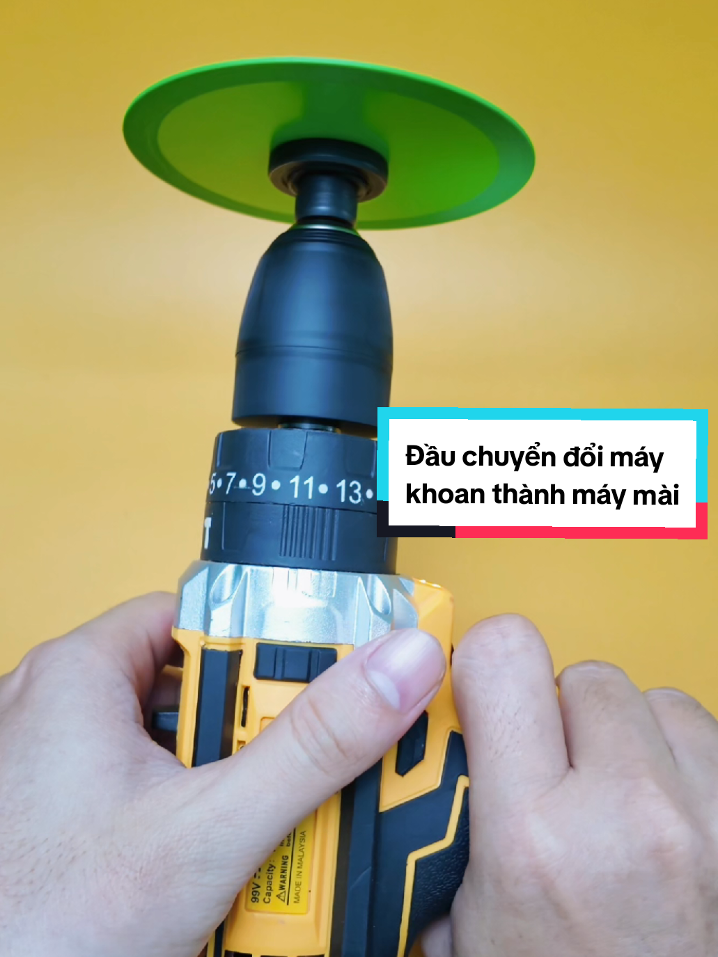 Đầu chuyển đổi máy khoan thành máy cắt, máy mài hay đánh bóng. Tháo lắp đơn giản, thêm chức năng cho máy khoan cầm tay. Bác nào cần thì có thể tham khảo nha, cảm ơn các bác #maykhoan #maycat #maymaigoc #dauchuyendoimaykhoan #maymai #danhbong