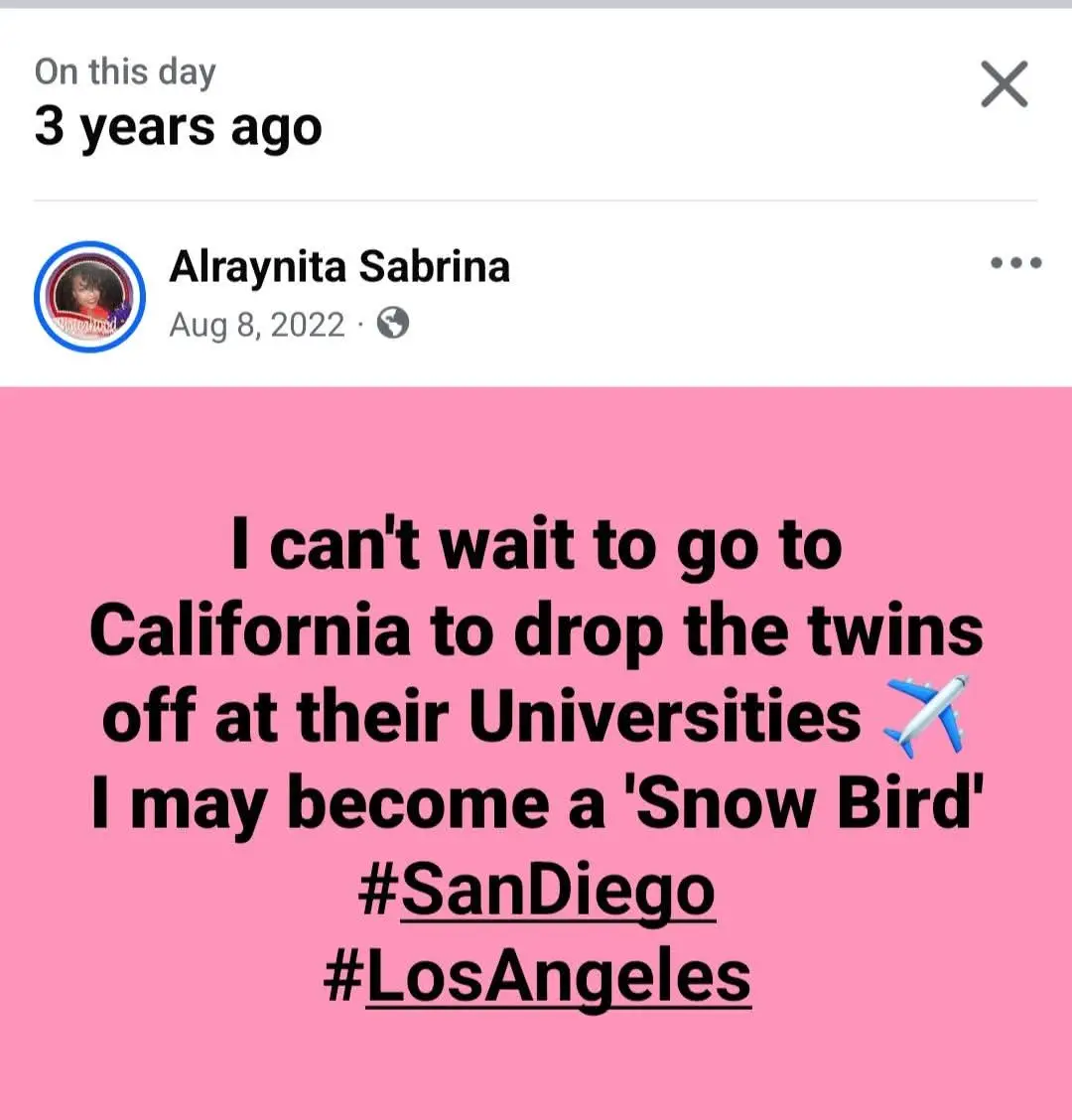 3 years ago. On this date. This is what I posted. Little did I know that Southwest Airlines would call me, the day before I was scheduled to leave for San Diego, have me do a phone interview the day I landed in San Diego, offered me a F2F virtual interview, the day I was flying back to Chicago, after spending a week in Southern California getting twins set up in their respective dorm rooms, to sending me a CJO when I landed back in Chicago.  Coming up on 3 years with SWA next month 9/26/22 💙💛❤️✈️ I literally manifested what I wanted and GOD said...I have BIGGER for you!!! Not only can you be a Snow Bird, but you and your children are able to fly whenever and wherever  And it happened 8/8 #LionsGatePortal #Manifesting  #GodsPlan #HEIsAble #Grateful #BeyondBlessed #SpeakIntoExistence