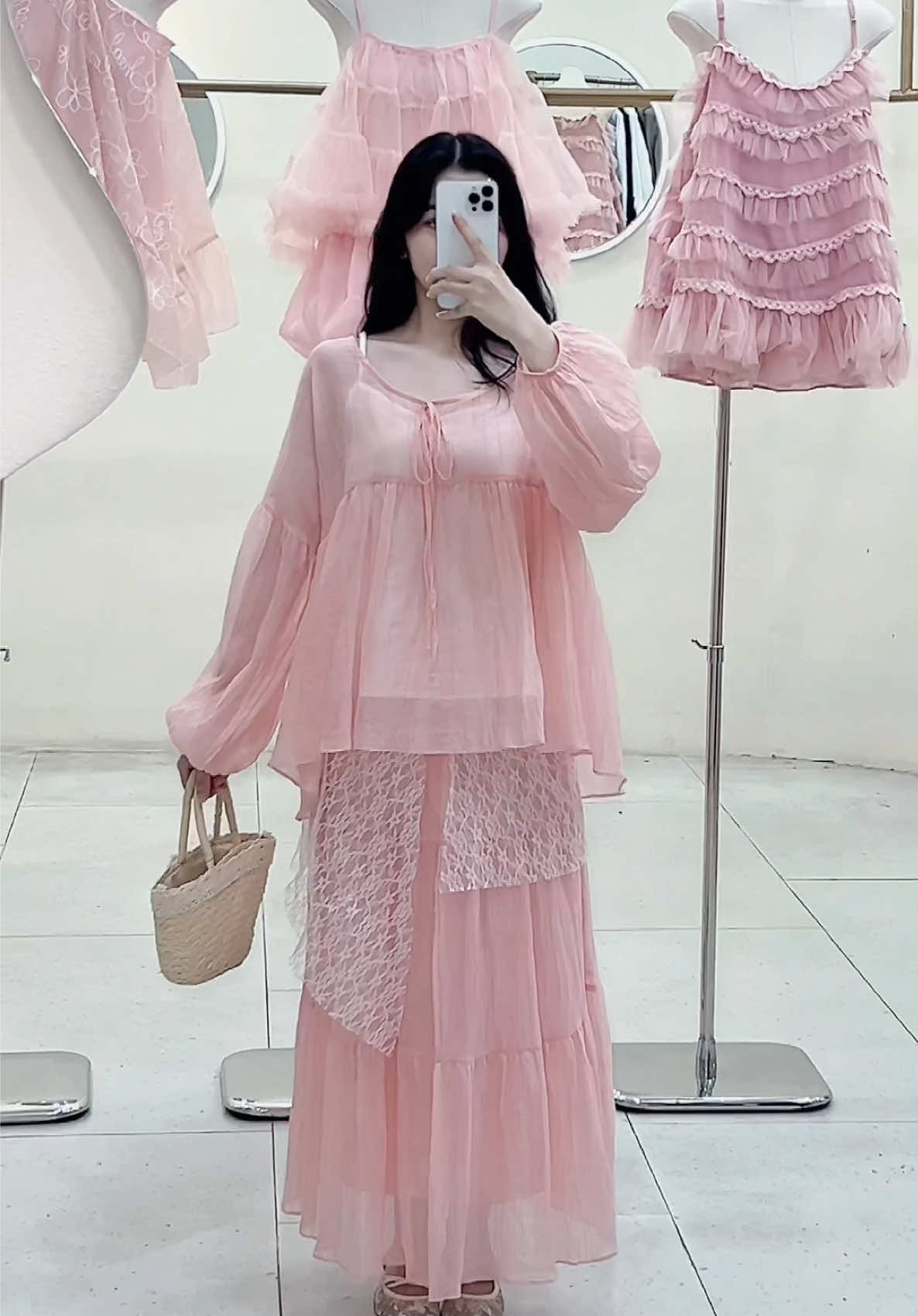 #set #babydoll cho mí nàng tha hồ che em bé mỡ nha , set tận 4 món lận á 🥰🥰 #outfit #mono #viral #hottrend #phoidoxinh #xuhuong 