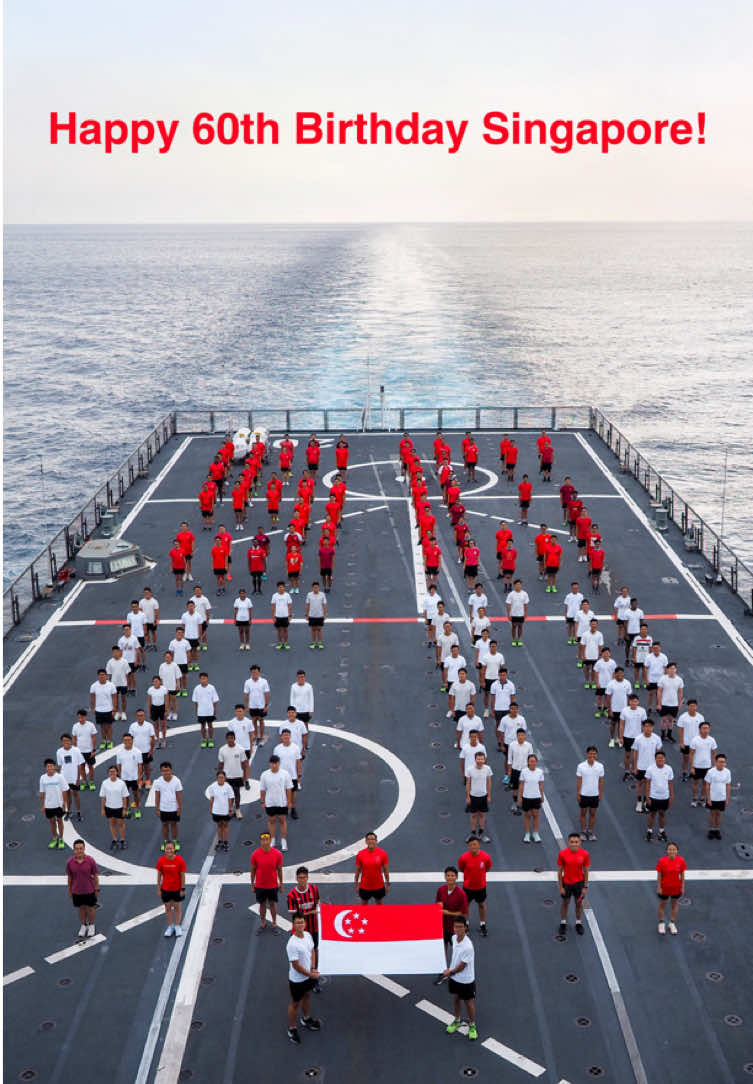 Happy 60th Birthday, Singapore! 🇸🇬  We thank our sailors for their commitment and standing their watches today, and everyday.  No matter when and where we are, our hearts always bring us back home as we look forward to 9 Aug! #SingaporeNavy #NDP2025
