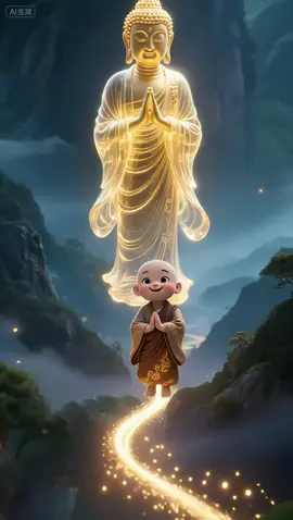 ปลายฤดูร้อนบนทางเขา พระน้อยใช้ใบบัวเป็นโคมให้หิ่งห้อย受傷 — แสงเล็กๆ ก็พากลับบ้านได้ #zenwish #พุทธศาสนา #พระอมิตาภะพุทธะ #พลังบวก #คําอวยพร #เณรหมิงซิน #阿彌陀佛 #正能量 #佛教 #祝福 #明心小和尚 #小和尚