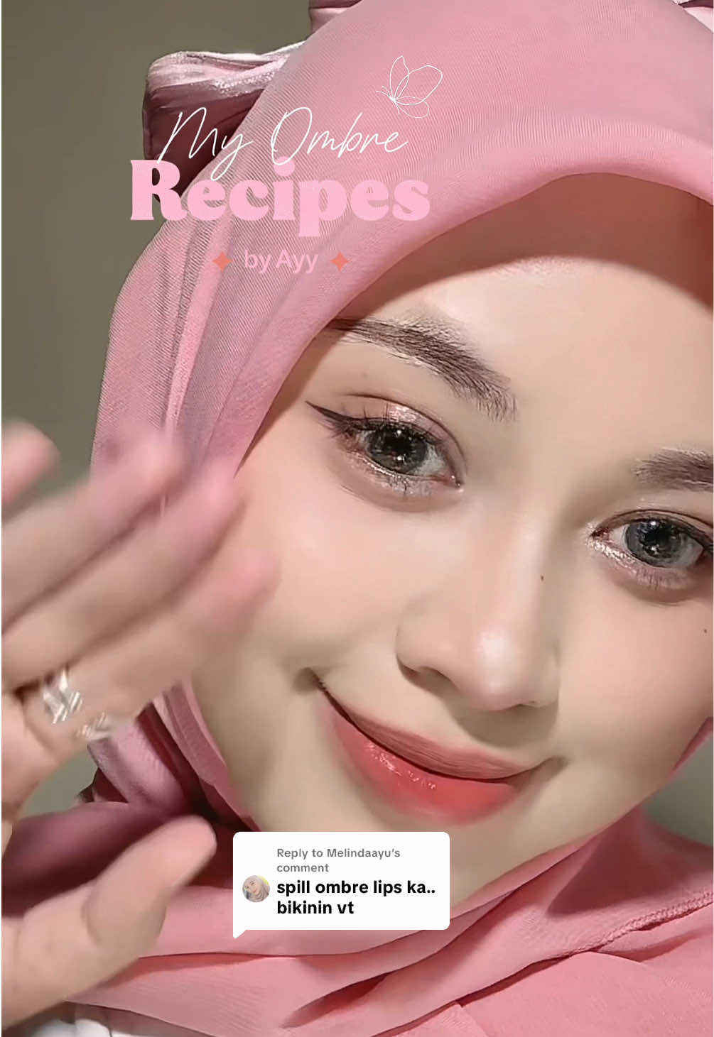 Replying to @Melindaayu hi sayang ini yahh semoga bermanfaat 😘💗 #ombrelips #tutorombrelips 