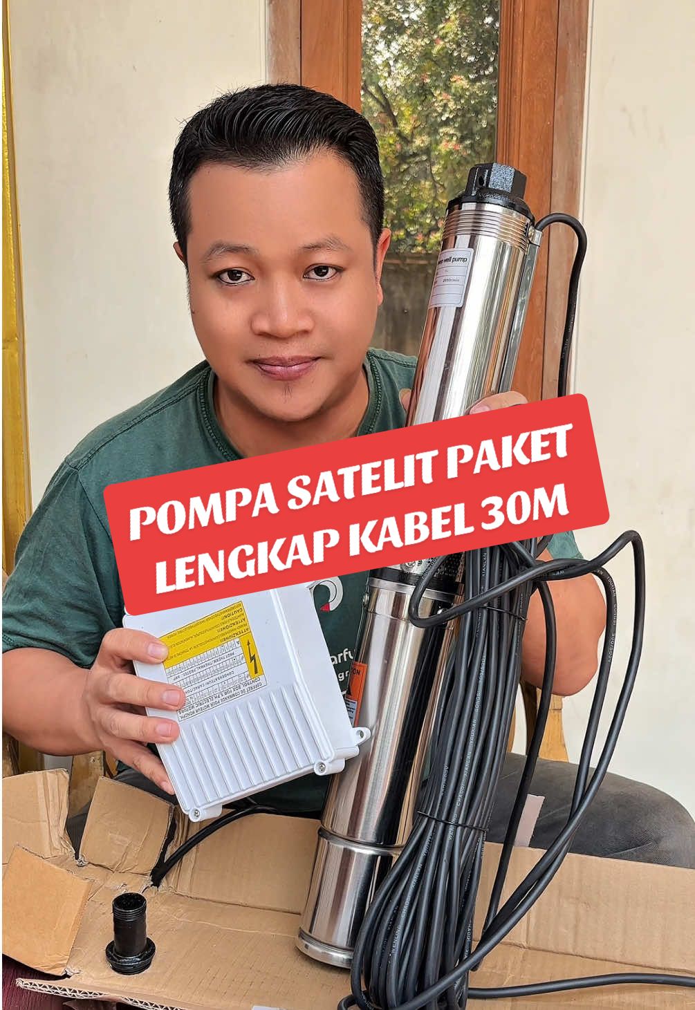 REAIM Pompa Satelit 0.75HP -550Watt buat sumur dalam #pompasatelit #pompaair #pompacelup #mesinpompa#tukangsumurviral #fyp 
