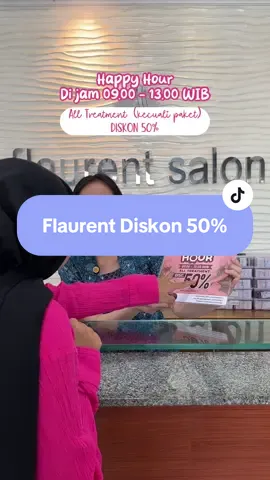 Buruan mbakk mumpung diskon 50% mulai dari Senin 11 Agustus 2025 sampai Jumat 15 agustus 2025 di @Flaurent Spa ✨ . . #promomakanmerdeka #salonjogja #salonjogjamurah #promojogja #jogja24jam #jogjaistimewa #CerealCerdik 