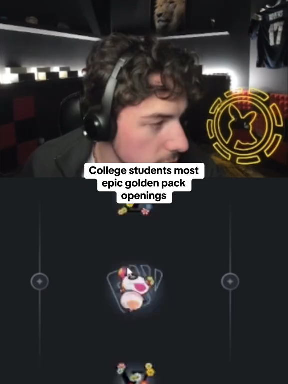 College students most epic golden pack openings #epic #fyp #packdraw #kick