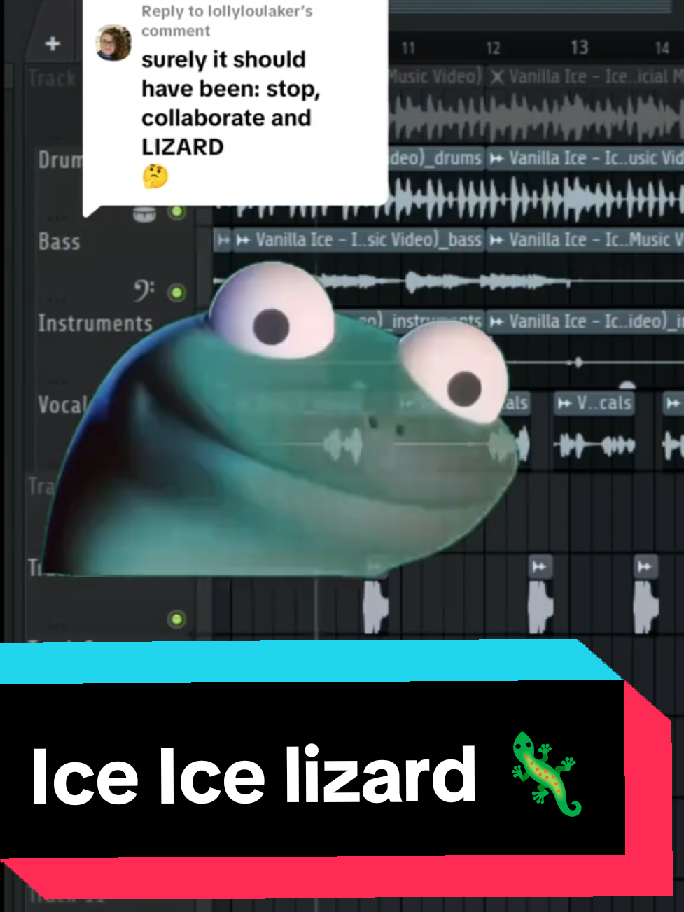 Replying to @lollyloulaker  different version: ice Ice lizard 🦎 #lizardmeme #lizard #fyp 