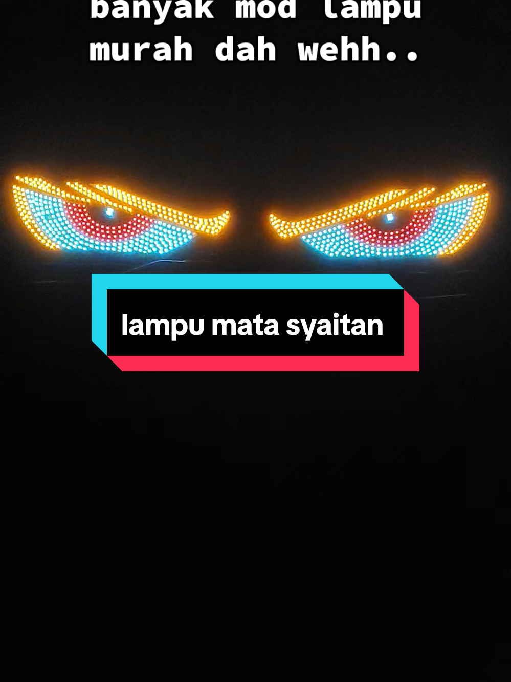 demon eyes,led lights#devileyes #lampumata #lampumatamurah 